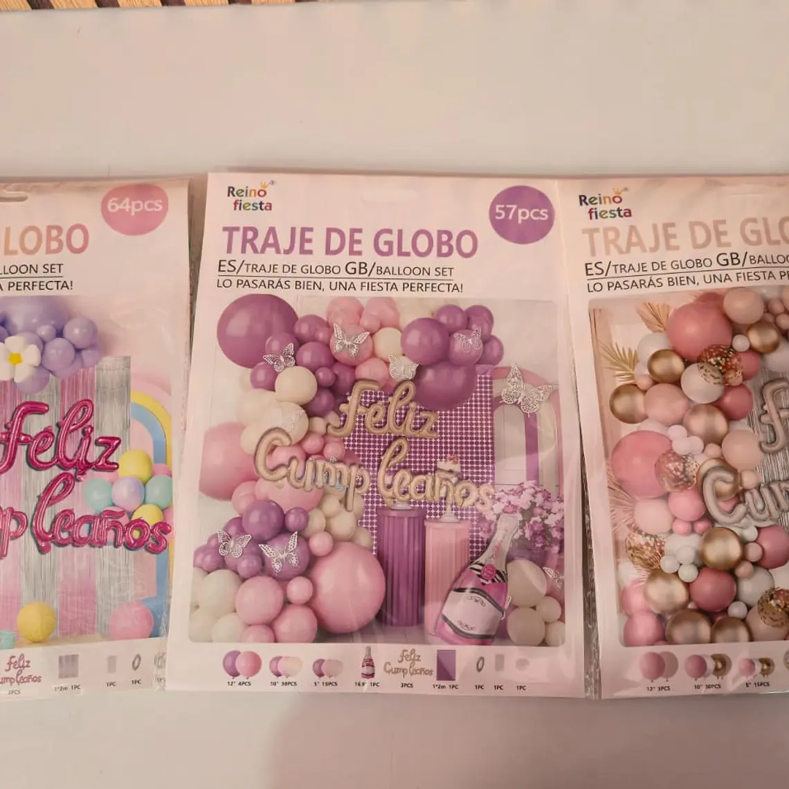 SET DE GLOBOS VARIOS DISEÑOS (FELIZ CUMPLEAÑOS) PARA DECORAR MOD# 61680-61688 5