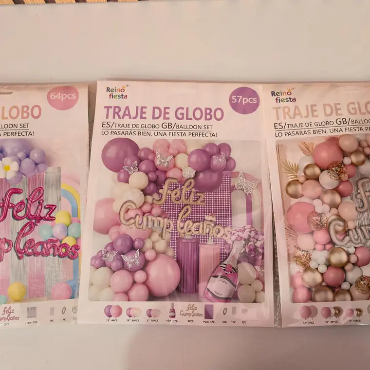 SET DE GLOBOS VARIOS DISEÑOS (FELIZ CUMPLEAÑOS) PARA DECORAR MOD# 61680-61688 5