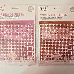 CORTINA METÁLICA PARA FIESTA 1 X 2M
