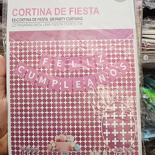 CORTINA METÁLICA PARA FIESTA 1 X 2M