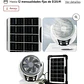 VENTILADOR DE 6 PULGADAS RECARGABLE CON PANEL SOLAR Y FOCO MOD# GD-8025 - Miniatura 2