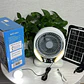 VENTILADOR DE 6 PULGADAS RECARGABLE CON PANEL SOLAR Y FOCO MOD# GD-8025 - Miniatura 3