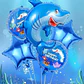 SET DE 6 GLOBOS PARA DECORAR DINO O TIBURÓN MOD# 62627-62634 - Miniatura 6