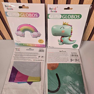 GLOBO FIGURAS DINO O ARCOIRIS MOD# 51439-51461