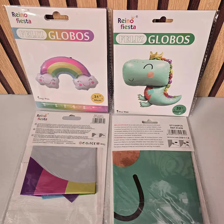GLOBO FIGURAS DINO O ARCOIRIS MOD# 51439-51461 1