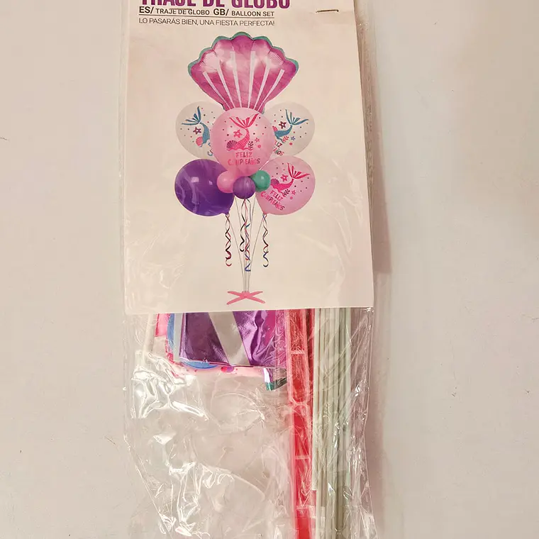 SET DE GLOBOS SIRENA Y ANIMALITOS  MOD# 61338-61339 2