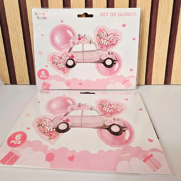 SET DE GLOBOS MARRY ME (AUTO) MOD# 62383 1
