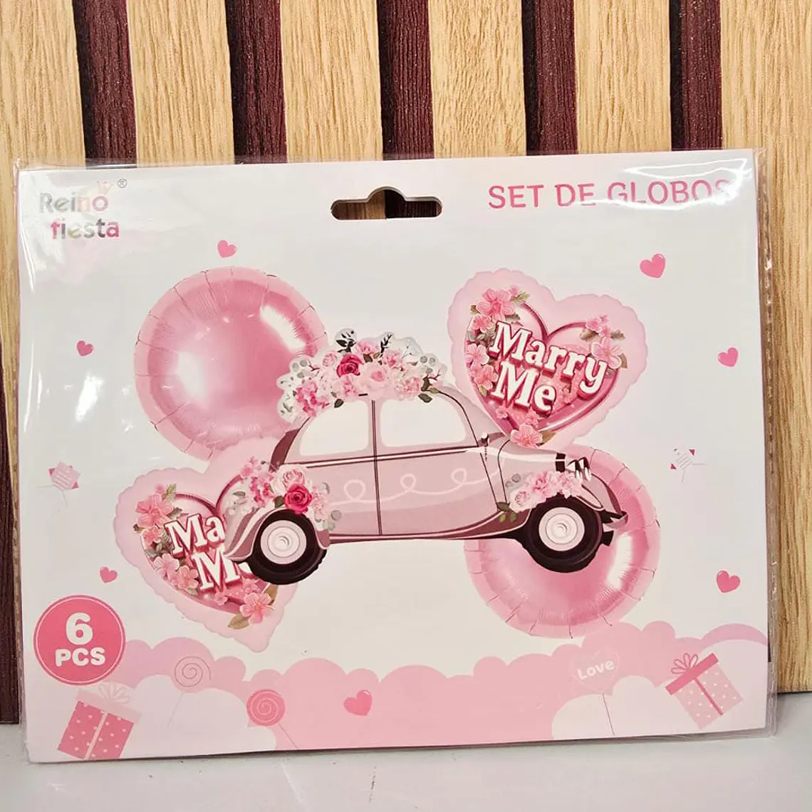 SET DE GLOBOS MARRY ME (AUTO) MOD# 62383 2