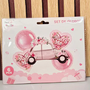 SET DE GLOBOS MARRY ME (AUTO) MOD# 62383