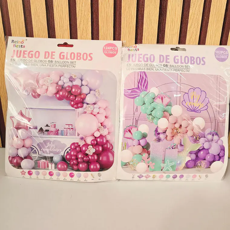 JUEGO DE GLOBOS PARA DECORAR MOD# 61890-61892 1