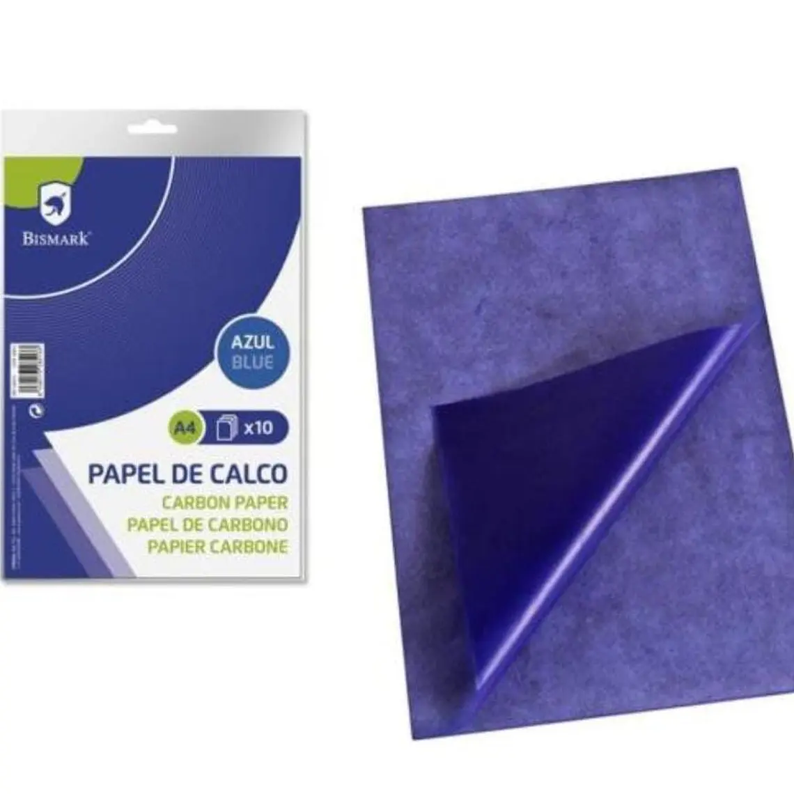PAPEL CARBÓN AZÚL O NEGRO MOD# 869619-20 3
