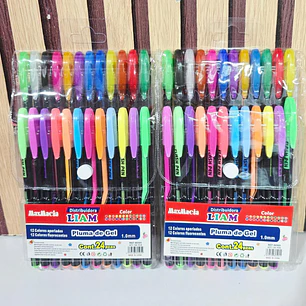 PAQ. CON 24 LAPICEROS DE GEL MOD# 80505