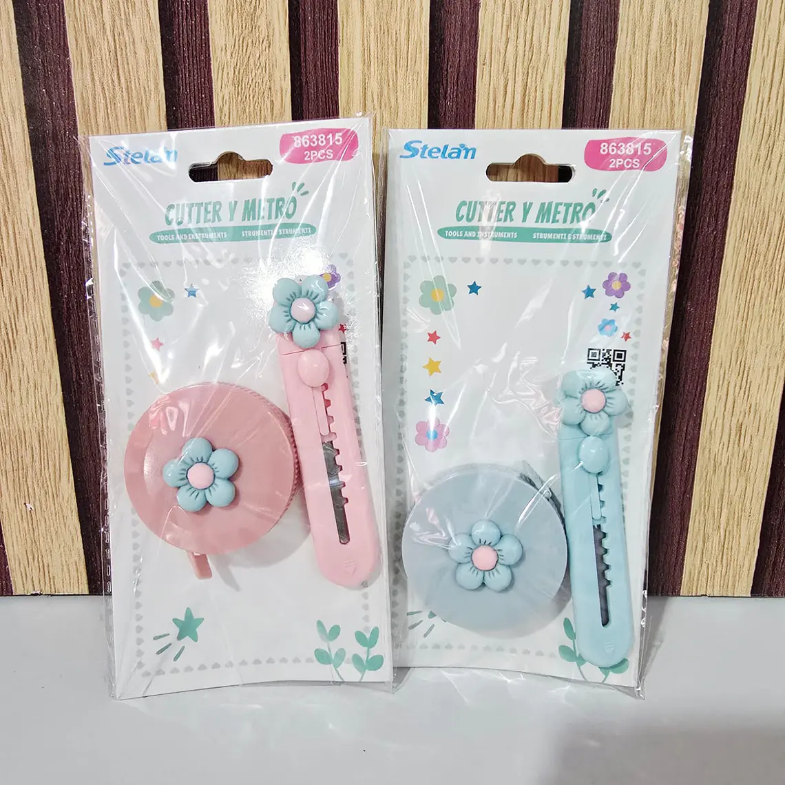 SET MINI CÚTER Y FLEXOMETRO KAWAII MOD# 863815 1