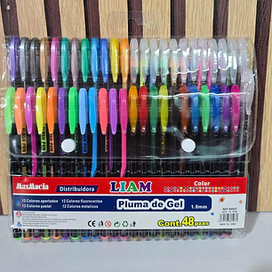PAQ. CON 48 LAPICEROS DE GEL MOD# 80503