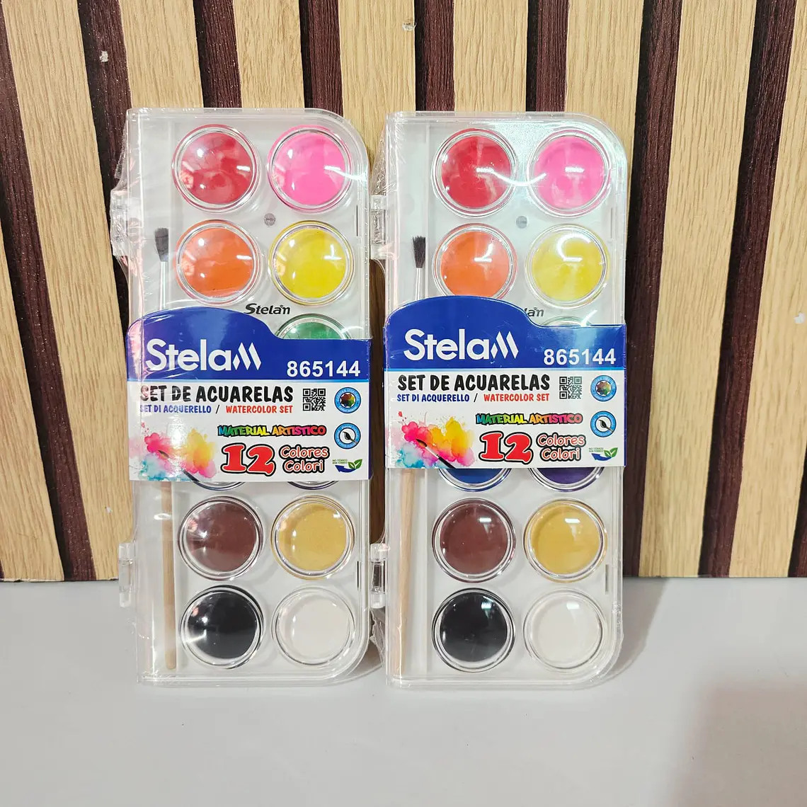 PALETA CON 12 ACUARELAS (STELA) MOD# 865144 1