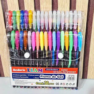 PAQ CON 36 LAPICEROS DE GEL MOD# 80504