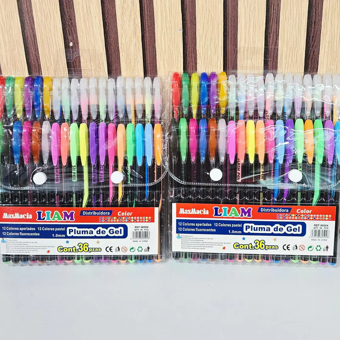 PAQ CON 36 LAPICEROS DE GEL MOD# 80504 2