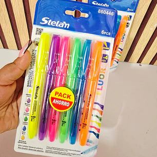PAQ CON 6 MARCA TEXTOS (STELAN) MOD# 860446