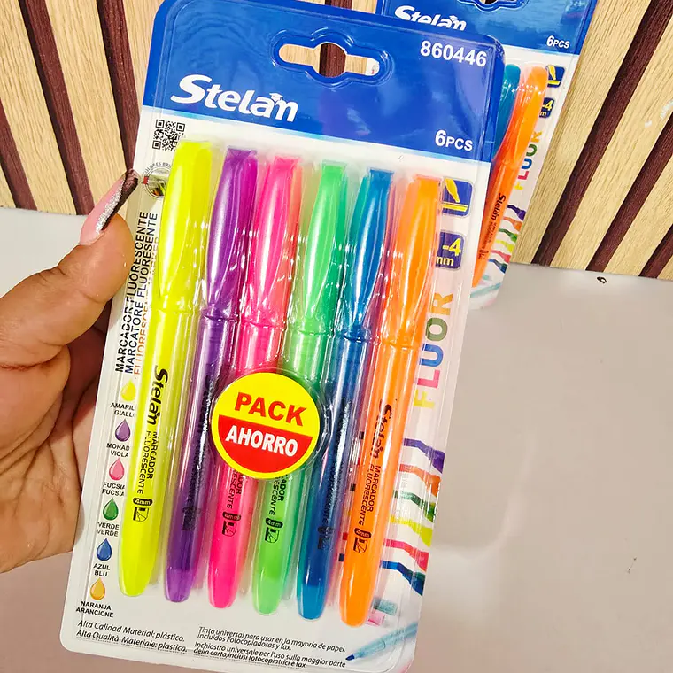 PAQ CON 6 MARCA TEXTOS (STELAN) MOD# 860446 1