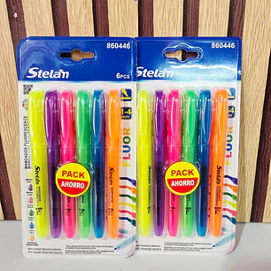 PAQ CON 6 MARCA TEXTOS (STELAN) MOD# 860446