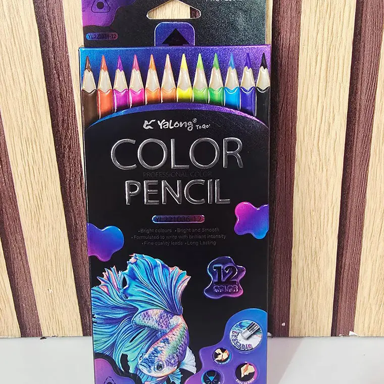 CAJITA CON 12 COLORES (ANIMALES COLOR PENCIL) MOD# YL221036 3