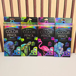 CAJITA CON 12 COLORES (ANIMALES COLOR PENCIL) MOD# YL221036
