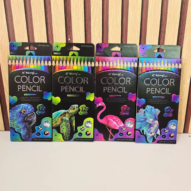 CAJITA CON 12 COLORES (ANIMALES COLOR PENCIL) MOD# YL221036 1