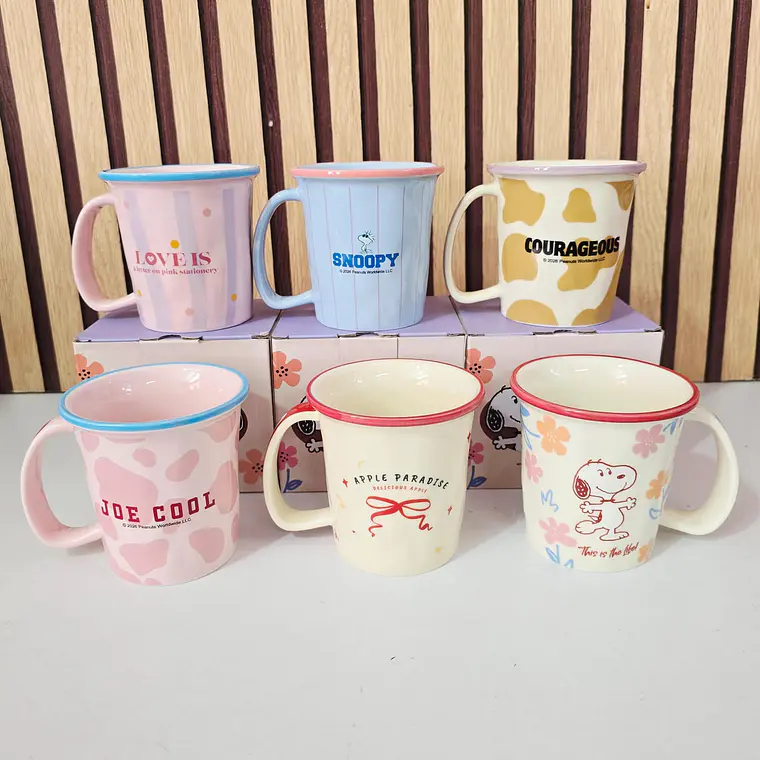 TAZA DE 300ML DISEÑO SNOOPY (SIN TAPA) MOD# TCB-180 6