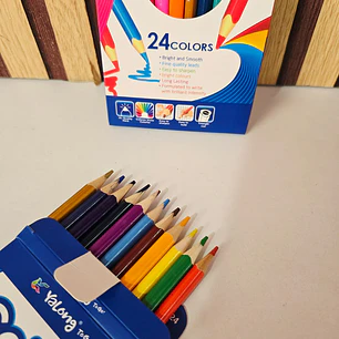 CAJITA CON 12 COLORES DE DOBLE PUNTA (YALONG) MOD# YL191040-24