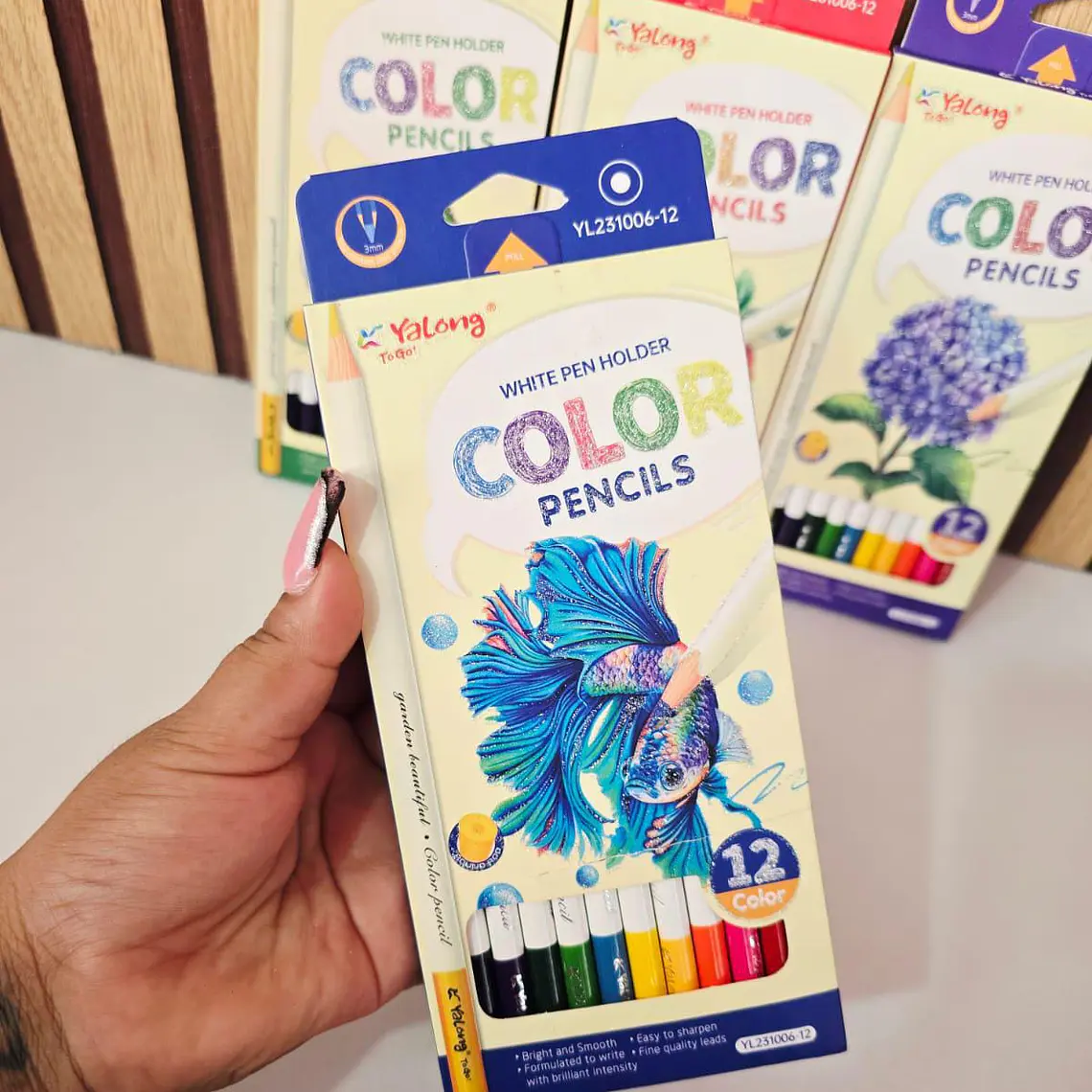 CAJITA CON 12 COLORES (FRUTAS/FLORES) MOD# YL231006 3
