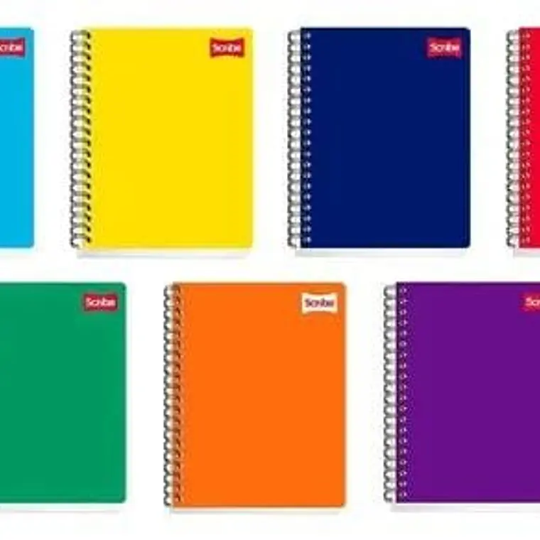 (RAYAS) LIBRETA PROFESIONAL SCRIBE CON 100 HOJAS COLORES LISOS MOD# 2900 1