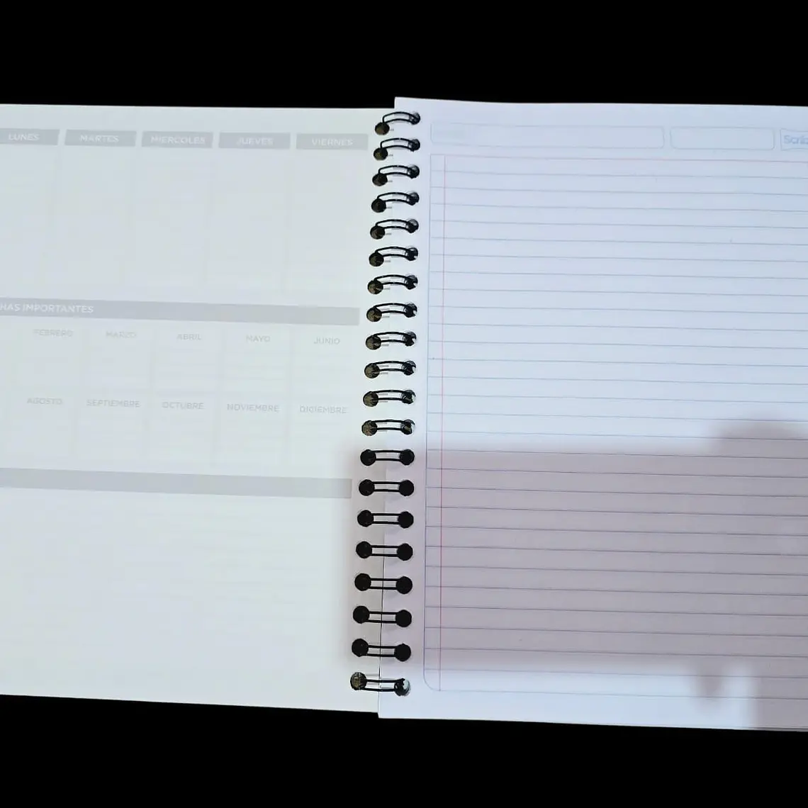(RAYAS) LIBRETA PROFESIONAL SCRIBE CON 100 HOJAS COLORES LISOS MOD# 2900 6