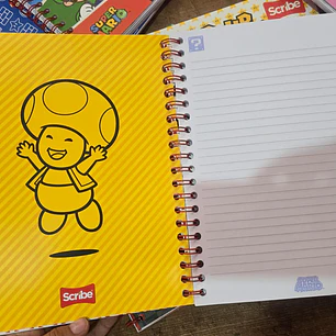 (RAYAS) LIBRETA PROFESIONAL VARIOS PERSONAJES CON 100 HOJAS MOD# 7430