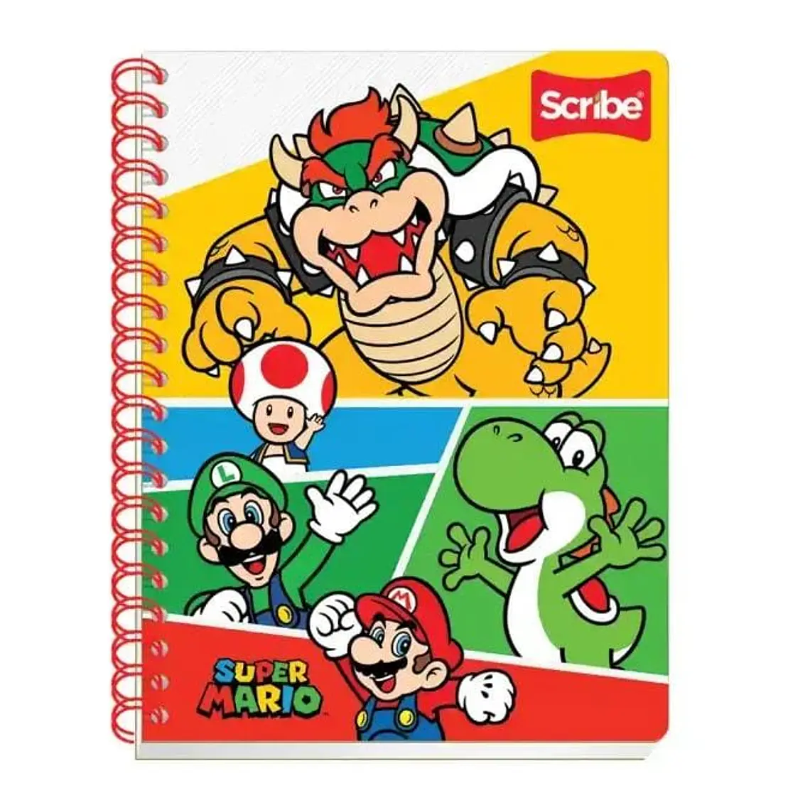 (RAYAS) LIBRETA PROFESIONAL SCRIBE MARIO BROS CON 100 HOJAS MOD# 7430 6