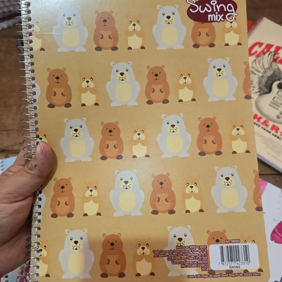 (RAYAS) LIBRETA PROFESIONAL SWING MIX CON 100 HOJAS MOD# 08085 3