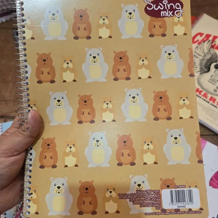 (RAYAS) LIBRETA PROFESIONAL SWING MIX CON 100 HOJAS MOD# 08085 3