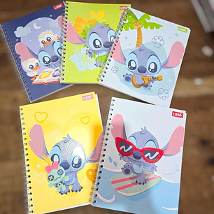 (CUADROS #7) LIBRETA PROFESIONAL STITCH CON 100 HOJAS MOD# 1755