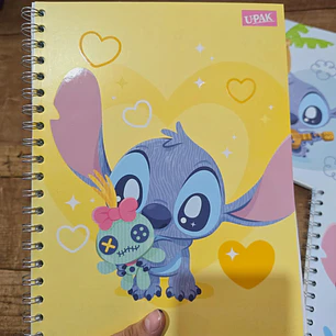 (CUADROS #7) LIBRETA PROFESIONAL STITCH CON 100 HOJAS MOD# 1755
