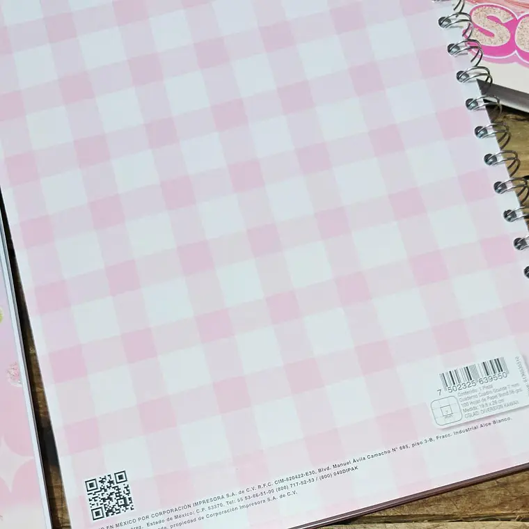 (RAYAS) LIBRETA PROFESIONAL DISEÑO KAWAII CON 100 HOJAS MOD# 6136 4