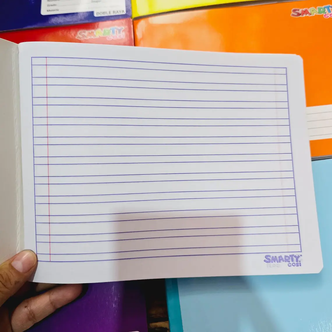 (DOBLE RAYA) CUADERNO COSIDO ITALIANO PROFESIONAL CON 100 HOJAS 