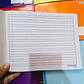 (DOBLE RAYA) CUADERNO COSIDO ITALIANO PROFESIONAL CON 100 HOJAS 