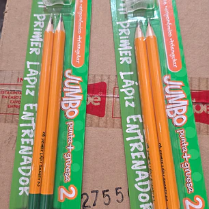 PAQ CON 2 LÁPICES JUMBO ENTRENADORES MOD# 49018