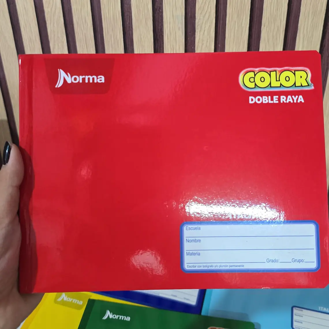 (DOBLE RAYA) CUADERNO ITALIANO NORMA COSIDO MOD# 812970 3