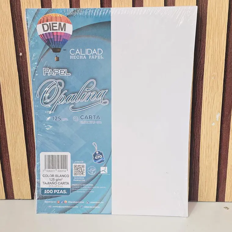 PAQ CON 100 HOJAS OPALINAS DELGADAS MOD# 505114 1