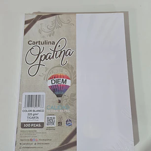 PAQ CON 100 HOJAS OPALINAS SEMI GRUESA MOD# 5138