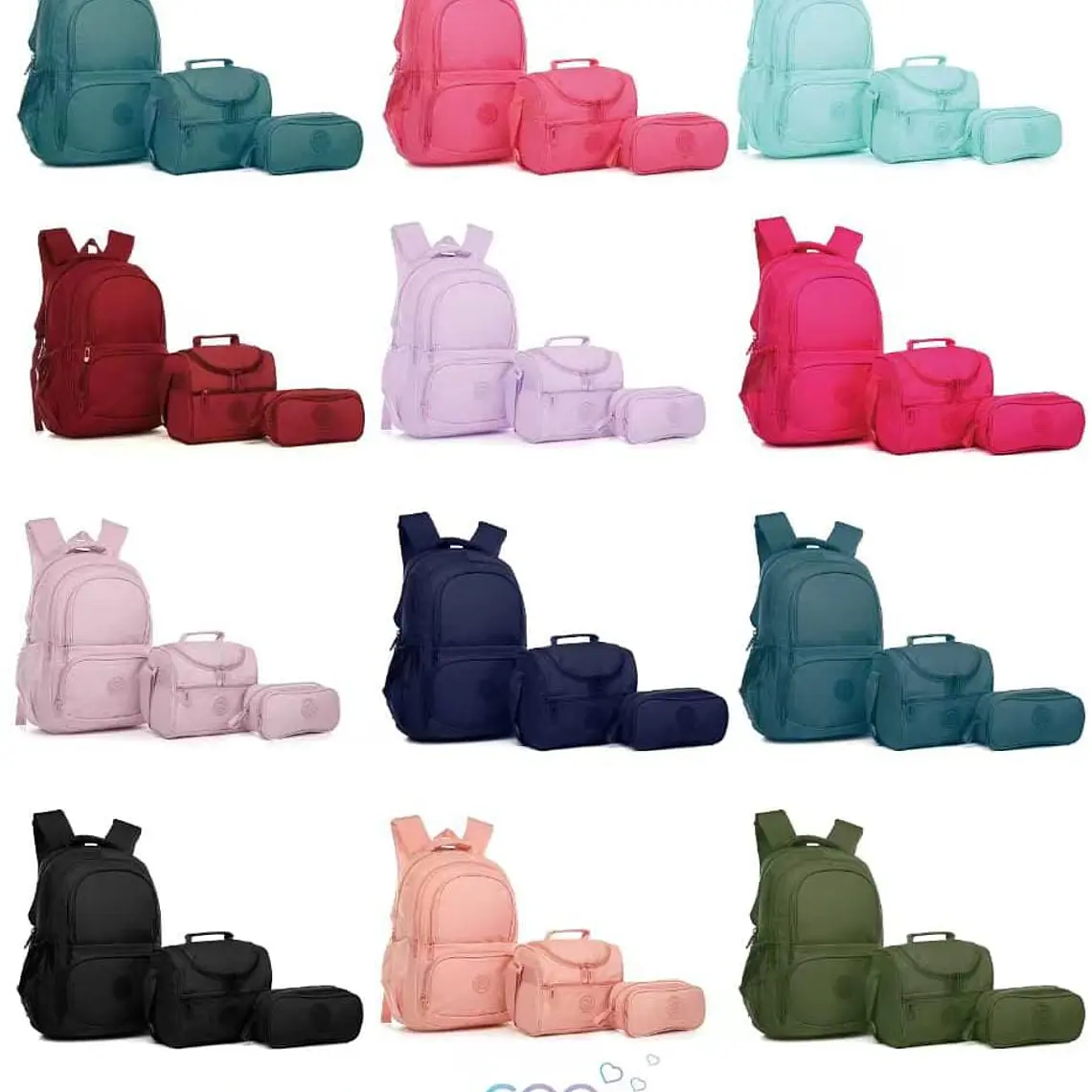 COMBO DE 3 PIEZAS MOCHILA TRENDY STAR CON LONCHERA Y LAPICERA MOD#941110 1