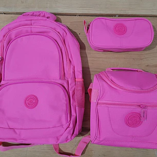 COMBO DE 3 PIEZAS MOCHILA TRENDY STAR CON LONCHERA Y LAPICERA MOD#941110