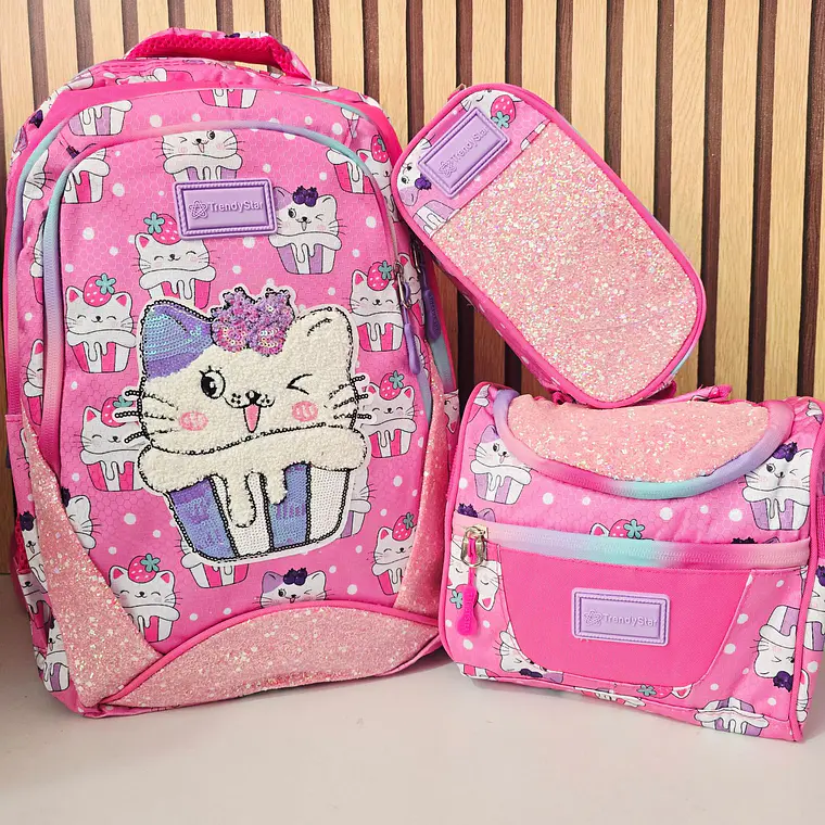 COMBO MOCHILA DE 3 PIEZAS  TRENDY STAR MOD# 30201a 2