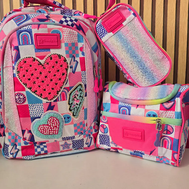 COMBO MOCHILA DE 3 PIEZAS  TRENDY STAR MOD# 30201a 4
