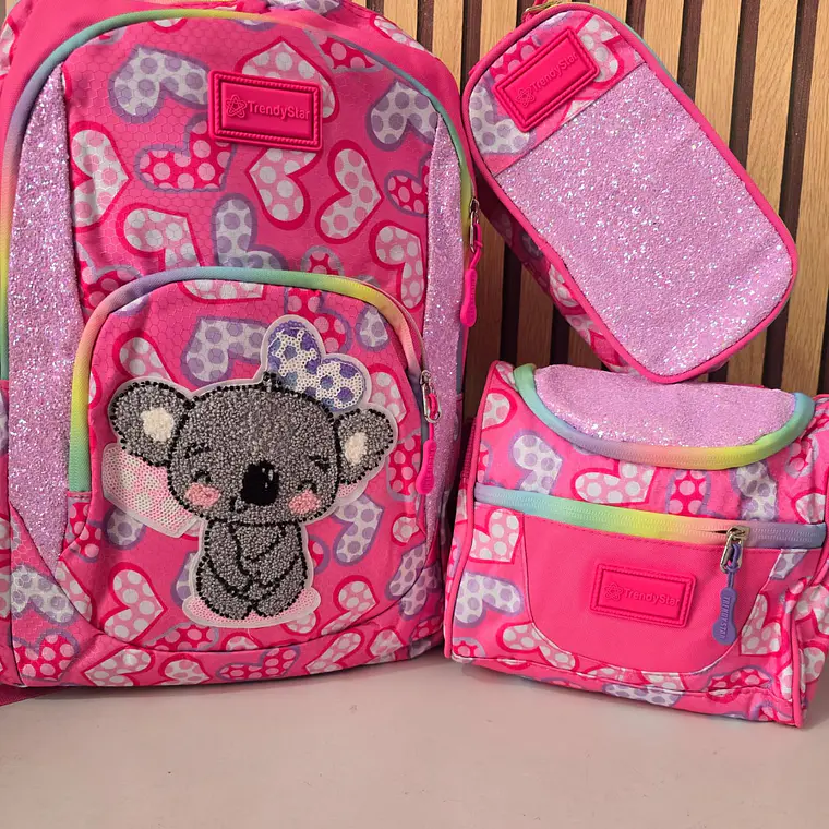 COMBO MOCHILA DE 3 PIEZAS  TRENDY STAR MOD# 30201a 6